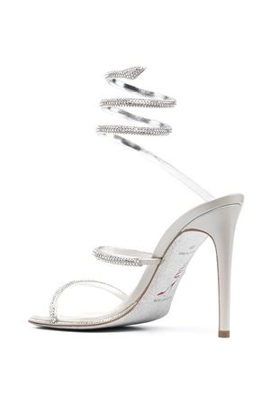 Silver-tone Cleo calf leather sandals RENE CAOVILLA | C10416105R001V232GREY